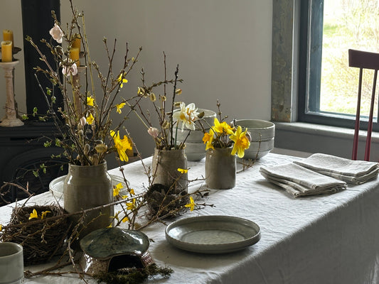 The Spring Table in Yellows and Creams