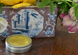 Our working balm was formulated for hands that work hard. Our limited edition spring 2025 Cottonwood Bud balm is comprised simply of local grass-fed and grass-finished beef tallow, rendered in-house, local cold-pressed sunflower oil, and locally-gathered cottonwood buds. It is a balanced balm that is easily absorbed into the skin. Quittner.