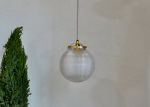 Vintage Holophane Globe Ball Pendant