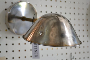 Mixed Metal Vintage Sconce with Adjustable Shade