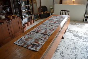 Eco-Printed Wool Table Runner I