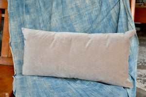 Wool and Velvet Naturally Dyed Pillow - Rectangle I