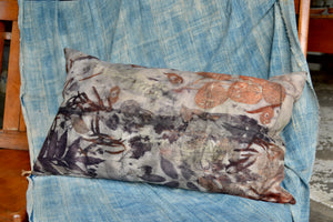 Wool and Velvet Naturally Dyed Pillow - Rectangle III