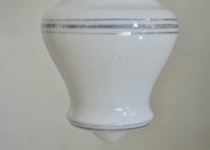 White glass pendant vintage 