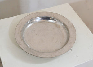 Vintage Pewter Plate 9