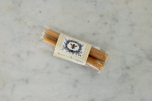 Short Natural Beeswax Tapers