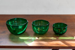 Small Hand-Blown Glass Mixing Bowl